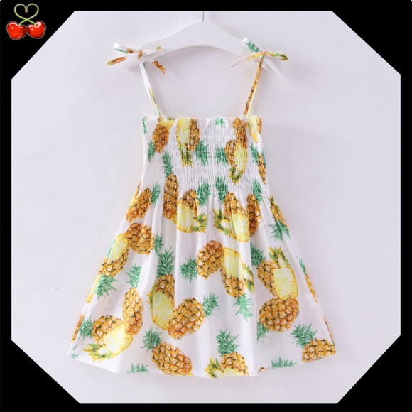 Mary's Cherries Boutique Other - 🍒NEW 100% cotton adjustable 4T 🍍 dress 👗